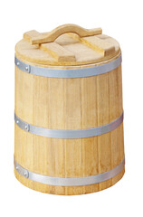 Traditional wooden bucket