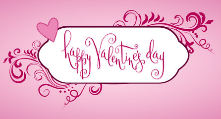 Obraz na płótnie Canvas Valentine's day greeting card