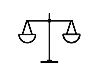 Law justice symbol. Modern simple flat vector for web site or mobile app. vector illustration.