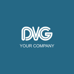 Logo Letter DVG simple Design