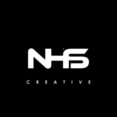 NHS Letter Initial Logo Design Template Vector Illustration