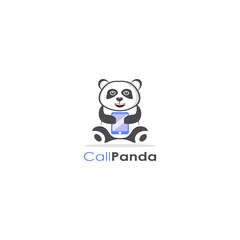 Call Panda Logo Design