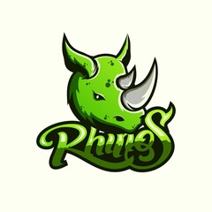 rhino logo design