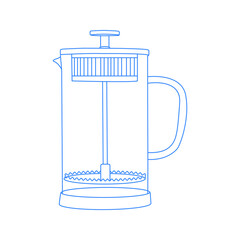 French press icon, French press vector icon, simple style