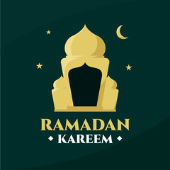 ramadan kareem you can use it for greeting card, calendar, brochure and wallpaper vector illustration