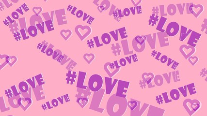 Valentines day background with hearts	