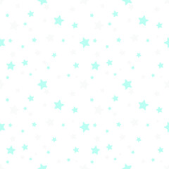 Fototapeta na wymiar Pattern with stars in light colors.Vector illustration.White background.Seamless design.