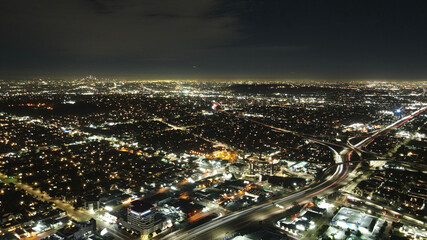 Fototapeta na wymiar Los Angeles at night 
