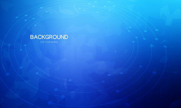 Abstract background vector illustration. Gradient blue with ellipse lines and texture.