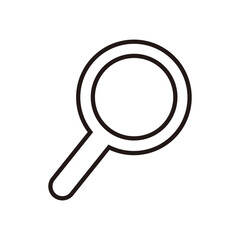Magnifying glass graphic icon design template isolated