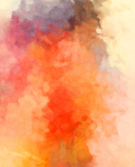 Watercolor painted background. Abstract Illustration wallpaper. Brush stroked painting. 2D Illustration.