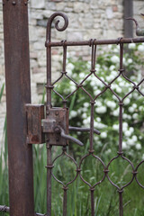old rusty gate to the garden