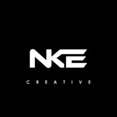 NKE Letter Initial Logo Design Template Vector Illustration