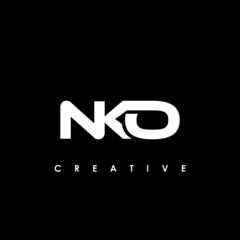 NKO Letter Initial Logo Design Template Vector Illustration