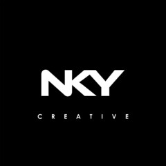 NKY Letter Initial Logo Design Template Vector Illustration