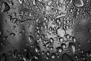 water drops on glass