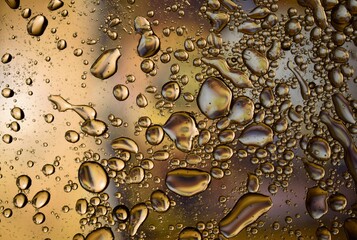 drops of water on glass