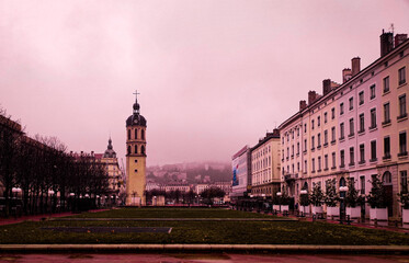 Naklejka premium Place Poncet, Lyon 