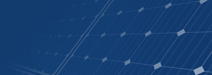 solar panels blue background