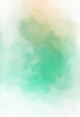 Watercolor painted background. Abstract Illustration wallpaper. Brush stroked painting. 2D Illustration.
