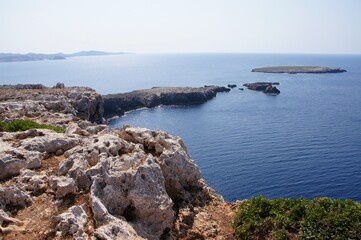 Beautiful landscape of the island of Menorca