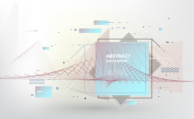 Fototapeta premium Vector, abstract geometric background