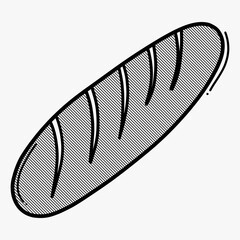 Loaf doodle vector icon. Drawing sketch illustration hand drawn line eps10