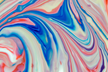 Abstract colorful background, soft fluid art wallpaper. Mixing paints and colors, modern art inkscape.