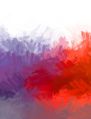 Modern art. Brushed Painted Abstract Background. Brush stroked painting. Strokes of paint. 2D Illustration.