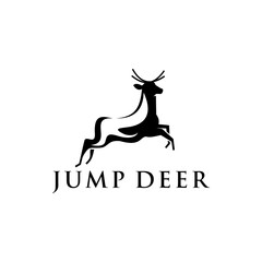 Jumping Deer Logo Design Inspiration