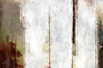 Rough brushstrokes on abstract background. Brush painting. Color strokes of paint. Unique wall art. Modern art on canvas. Colorful contemporary artwork.