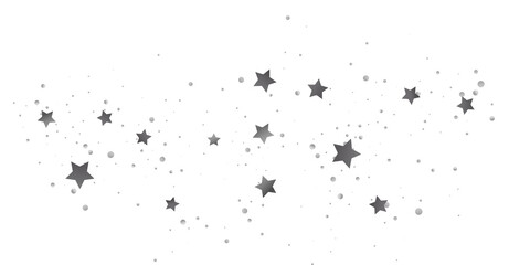 Illustration of flying shiny stars. Decorative element.