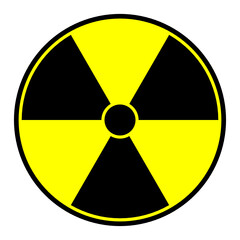 Fototapeta premium Warning controlled area x-ray vector icon isolated on white background