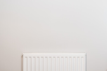 Blank wall with white radiator