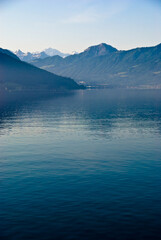Lake Zug &ndash; beautiful lake in Swiss alps in Central Switzerland, situated between Lake Lucerne and Lake Zurich.