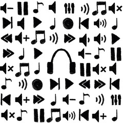 estampado de música ordenado