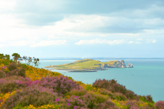Lambay Island in the Irish Sea. Landscapes of Ireland.
