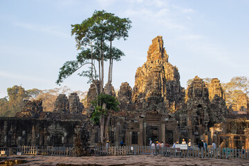 Naklejka premium Cambodia, an abandoned city in the jungle of Angkor Wat.