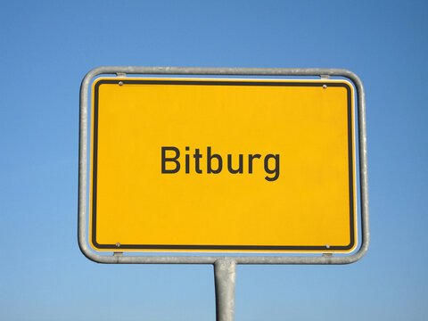 Ortsschild Bitburg
