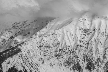 Snowcapped mountains makes for beautiful landscapes.