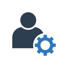 account setting icon sign symbol	