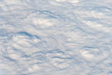 Clouds in nature, high angle view