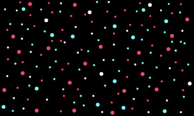 Seamless pattern. Multi-colored circles on a black background. Texture. Colored modern background in the style of the social network.