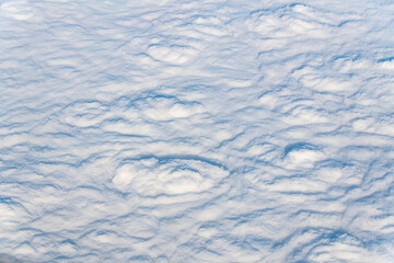 Clouds in nature, high angle view