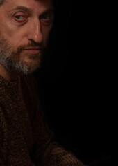 Portrait of  man with beard