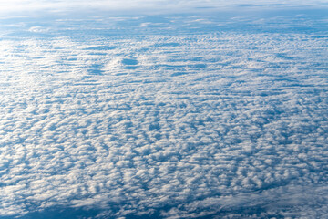 Clouds in nature, high angle view