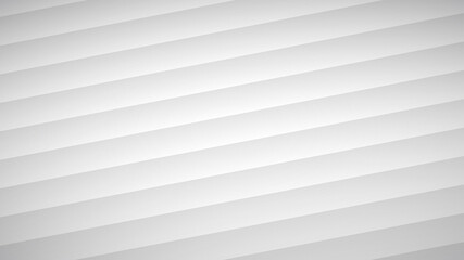 Obraz premium Abstract background of wavy curved stripes with shadows in white and gray colors