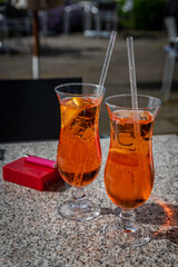 cocktail on the table