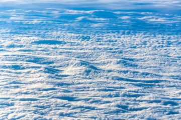 Clouds in nature, high angle view