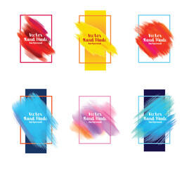 Wall art watercolor minimalistic abstract art background . Abstract design doodles various shapes. modern art isolated vector graphic. minimalistic geometric frames hand drawn, vector illustration